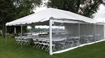 Clear Tent Sidewalls